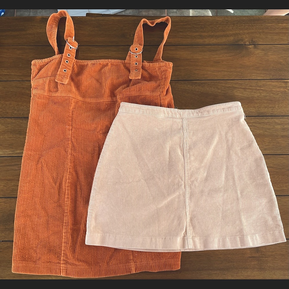 Forever 21 corduroy skirt and jumper